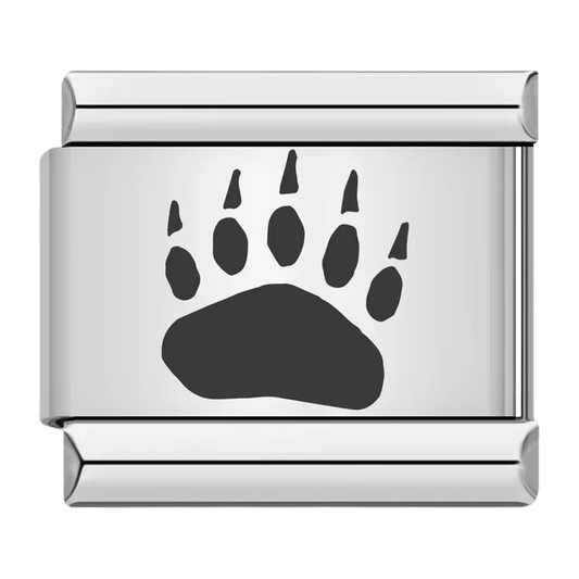 Bear paw Italian charm 9mm wildlife paw print charm for Italian charm bracelet