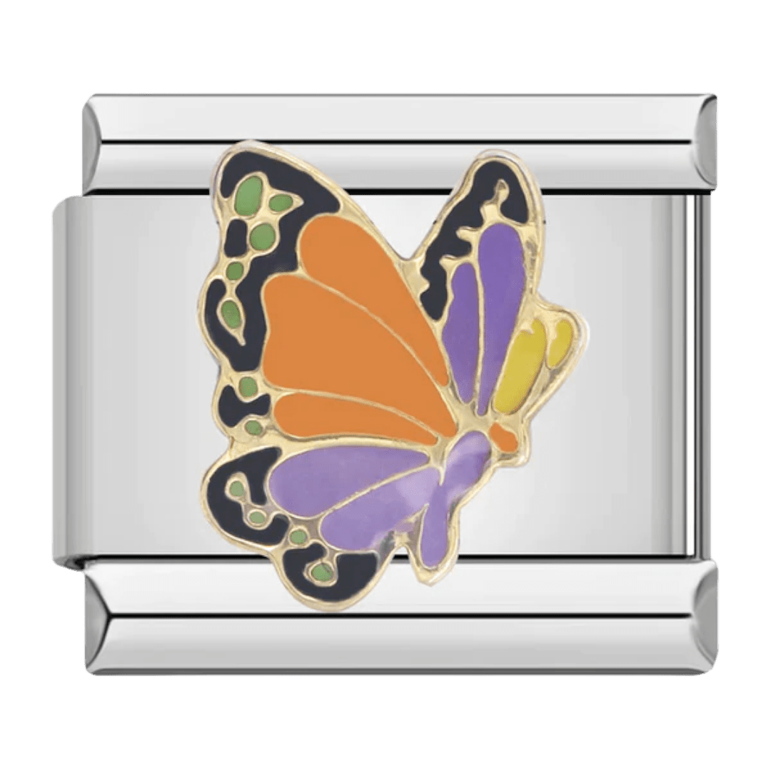 Butterfly 9mm Italian charm by Charmette compatible with all Italian charm bracelets