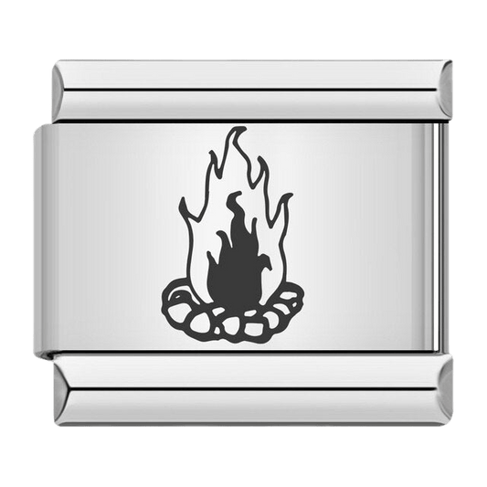 Campfire Italian charm 9mm camping charm for Italian charm bracelet