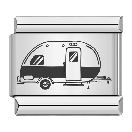 Camping trailer Italian charm 9mm camper charm for Italian charm bracelet