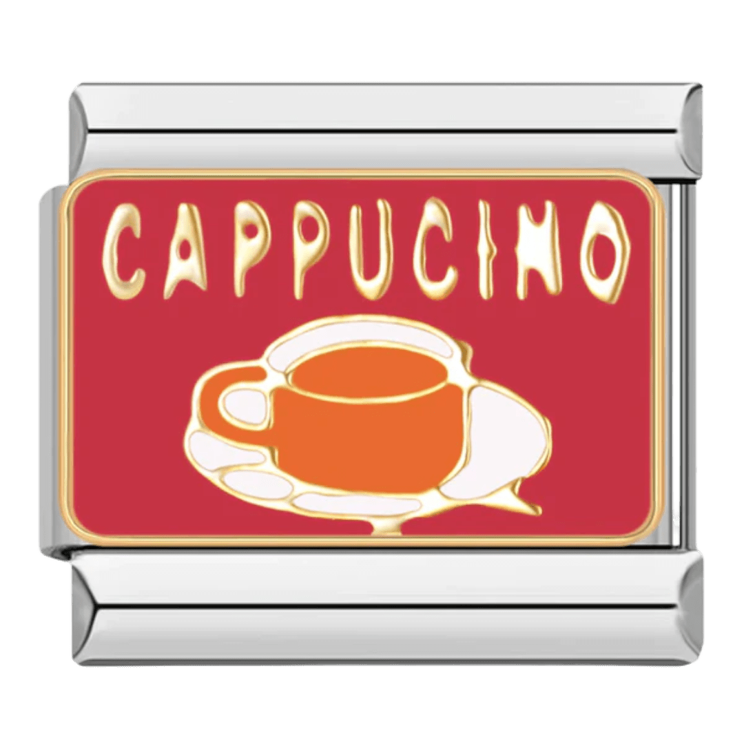 Cappucino 9mm Italian charm by Charmette compatible with all Italian charm bracelets