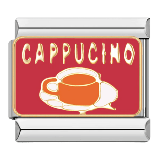Cappucino 9mm Italian charm by Charmette compatible with all Italian charm bracelets
