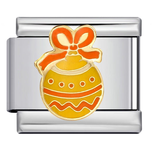 Christmas ornament Italian charm 9mm Silver