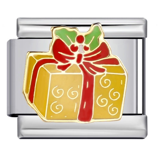 Christmas present Italian charm 9mm SIlver