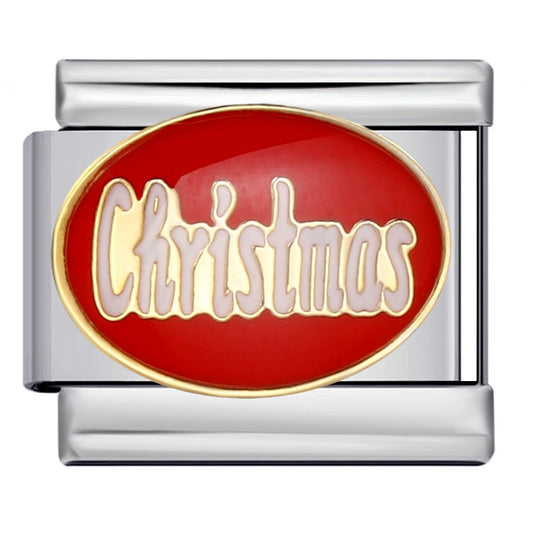 Christmas word Italian charm 9mm