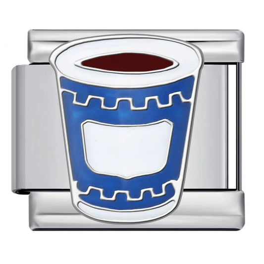 Coffee cup Italian charm 9mm
