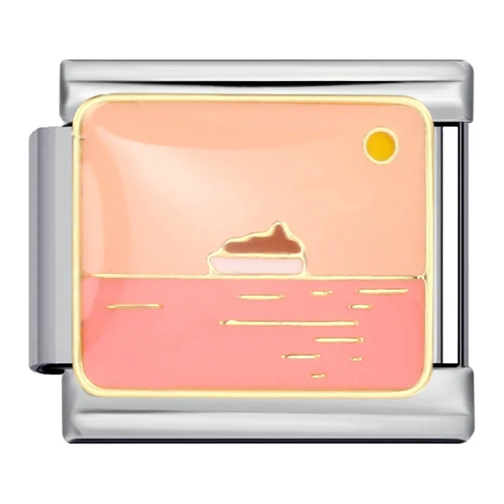 Cruise ship Italian charm 9mm sunset ocean design
