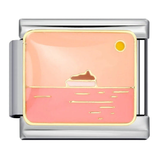 Cruise ship Italian charm 9mm sunset ocean design
