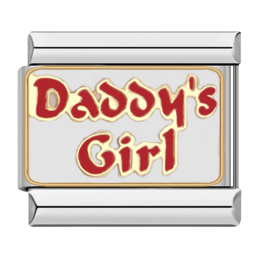 Daddy’s Girl 9mm Italian charm by Charmette compatible with all Italian charm bracelets