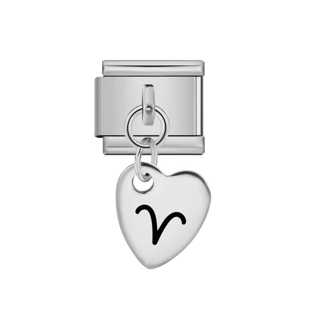 Dangling Aries 9mm Italian charm by Charmette compatible with all Italian charm bracelets