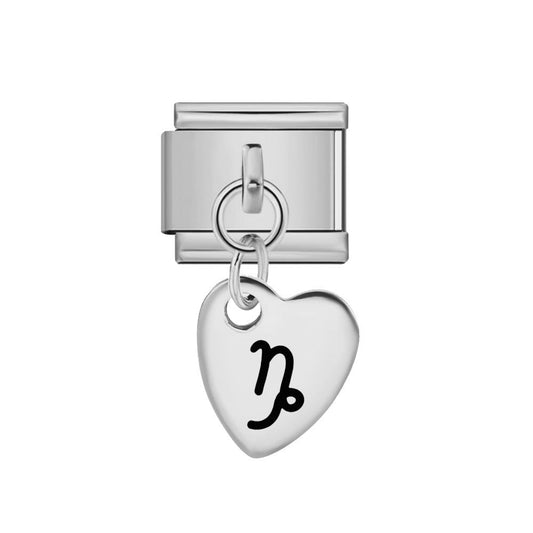 Dangling Capricorn zodiac 9mm Italian charm by Charmette compatible with all Italian charm bracelets