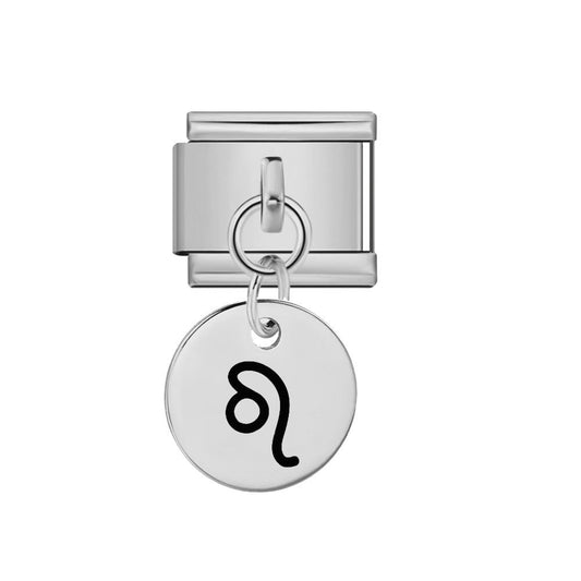 Dangling Leo zodiac Italian charm 9mm