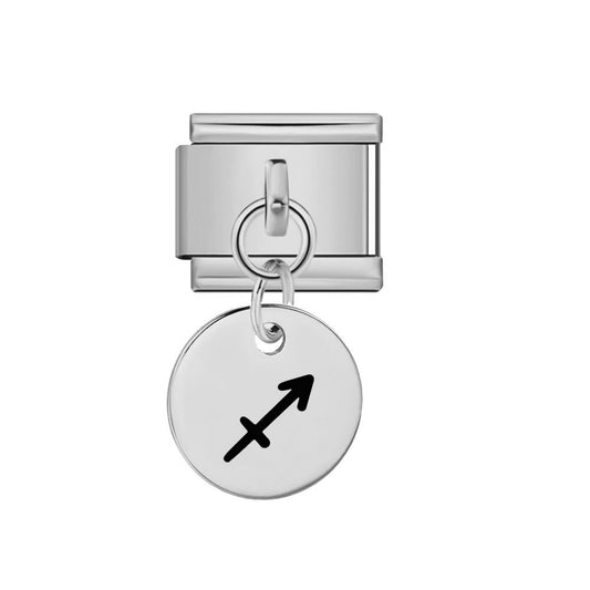 Dangling Sagittarius zodiac Italian charm 9mm