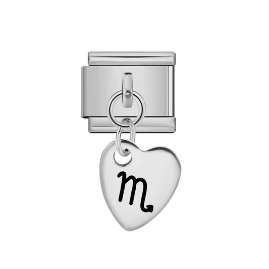 Dangling Scorpio 9mm Italian charm by Charmette compatible with all Italian charm bracelets
