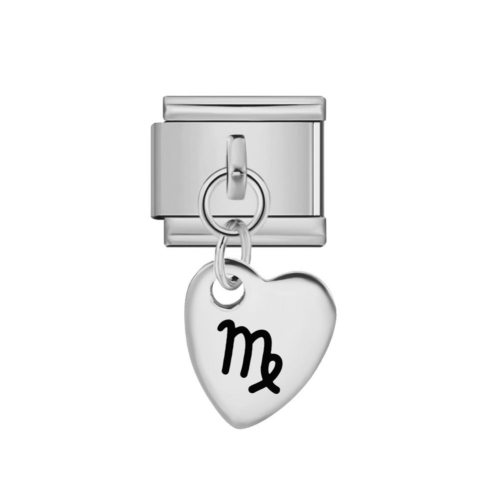 Dangling Virgo 9mm Italian charm by Charmette compatible with all Italian charm bracelets