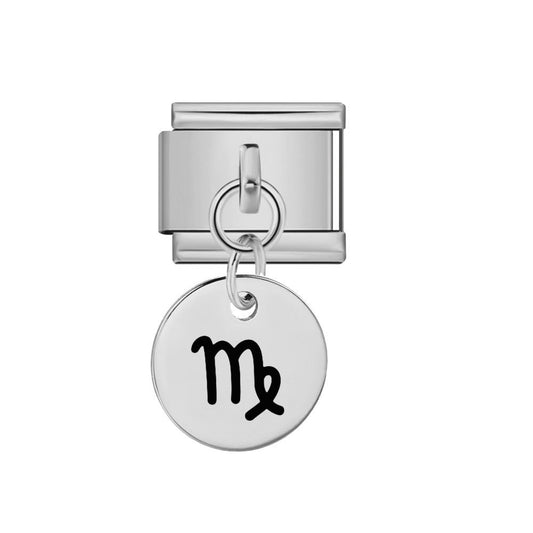 Dangling Virgo zodiac Italian charm 9mm