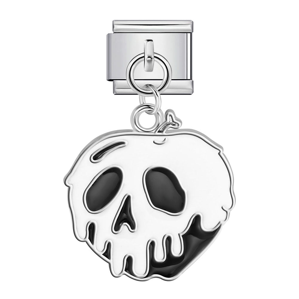 Dangling skull Italian charm 9mm