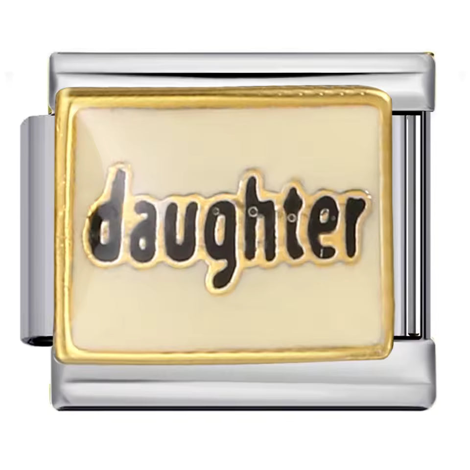 Daughter Italian charm 9mm