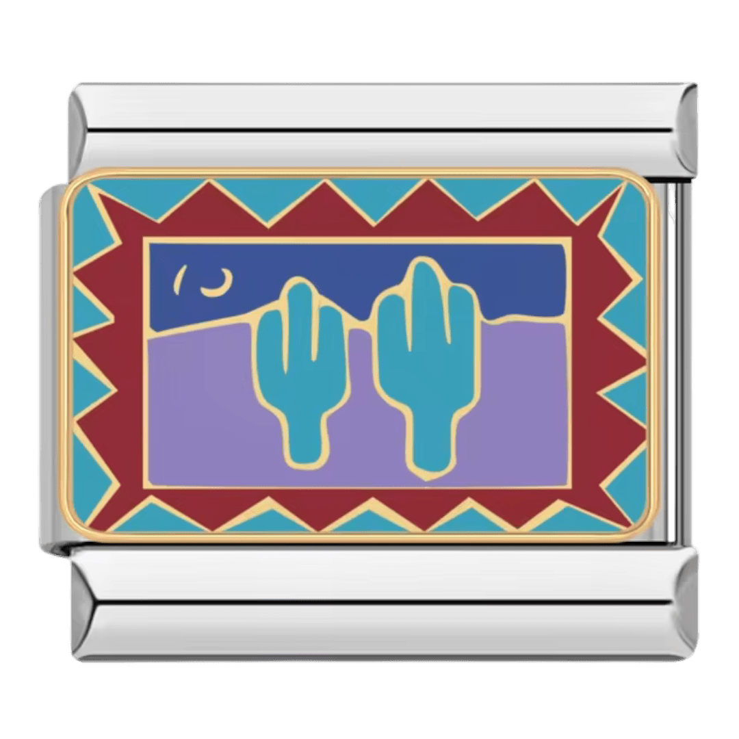 Desert night 9mm Italian charm by Charmette compatible with all Italian charm bracelets