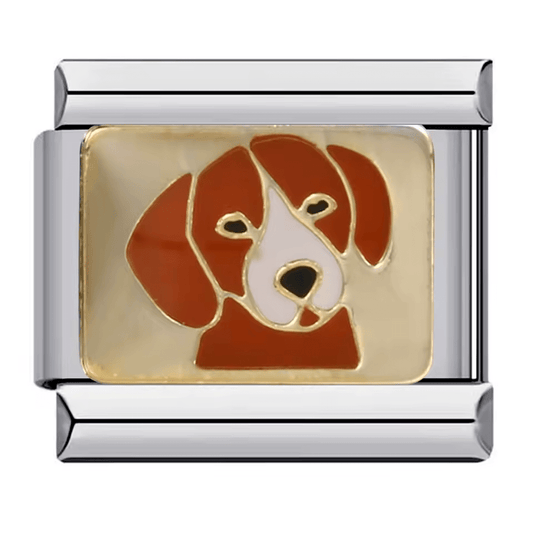 Dog Italian charm 9mm pet face design