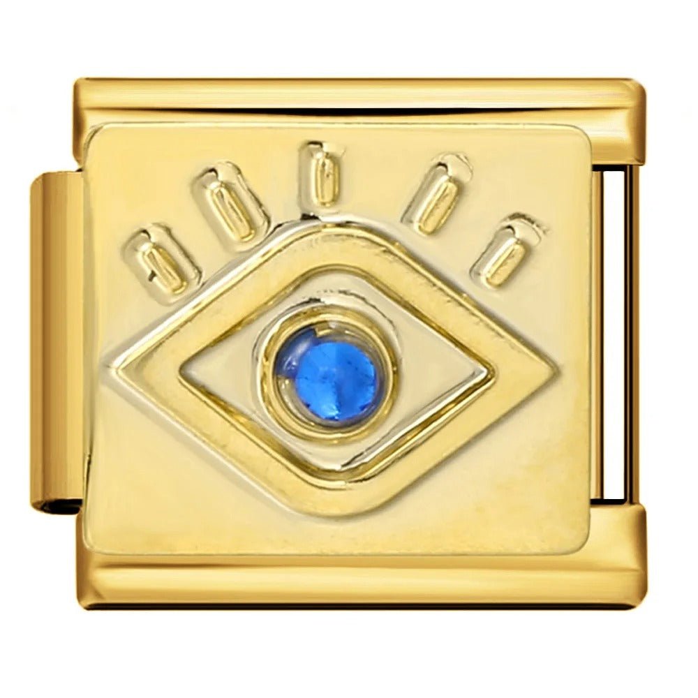 Evil Eye 9mm Italian charm compatible with all Italian charm bracelets