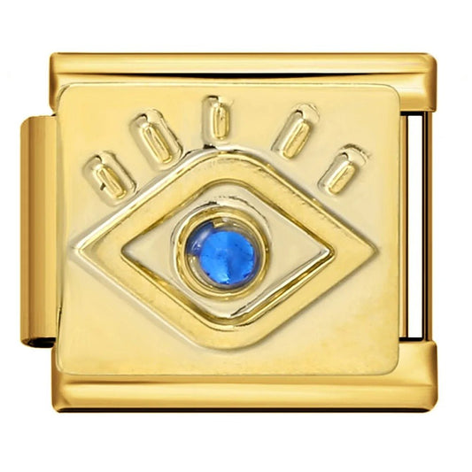 Evil Eye 9mm Italian charm compatible with all Italian charm bracelets