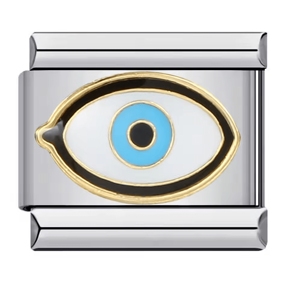 Evil Eye 9mm Italian charm compatible with all Italian charm bracelets
