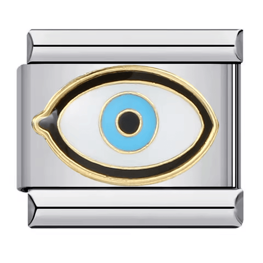 Evil Eye 9mm Italian charm compatible with all Italian charm bracelets
