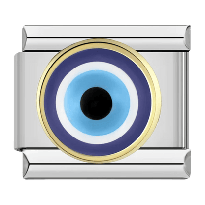 Evil eye 9mm Italian charm by Charmette compatible with all Italian charm bracelets