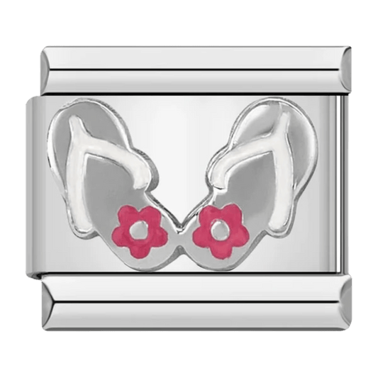 Flip flops Italian charm 9mm beach sandal charm for Italian charm bracelet