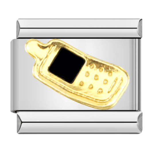 Flip phone 9mm Italian charm by Charmette compatible with all Italian charm bracelets