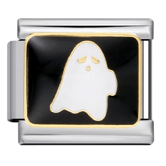 Ghost Italian charm 9mm black background