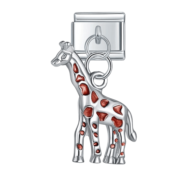 Giraffe dangle Italian charm 9mm animal charm for Italian charm bracelet