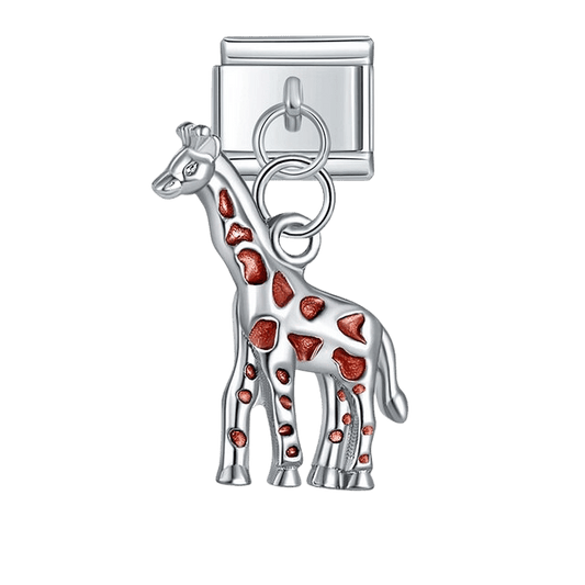 Giraffe dangle Italian charm 9mm animal charm for Italian charm bracelet