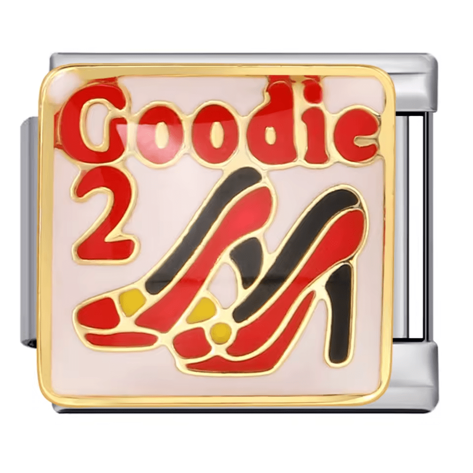 Goodie 2 Shoes Italian charm 9mm with high heel shoes design