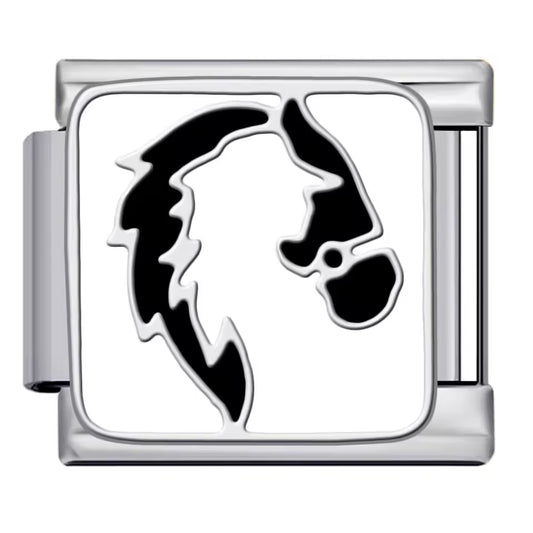 Horse head Italian charm 9mm