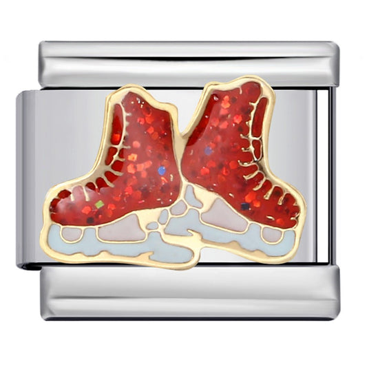 Ice skates Italian charm 9mm