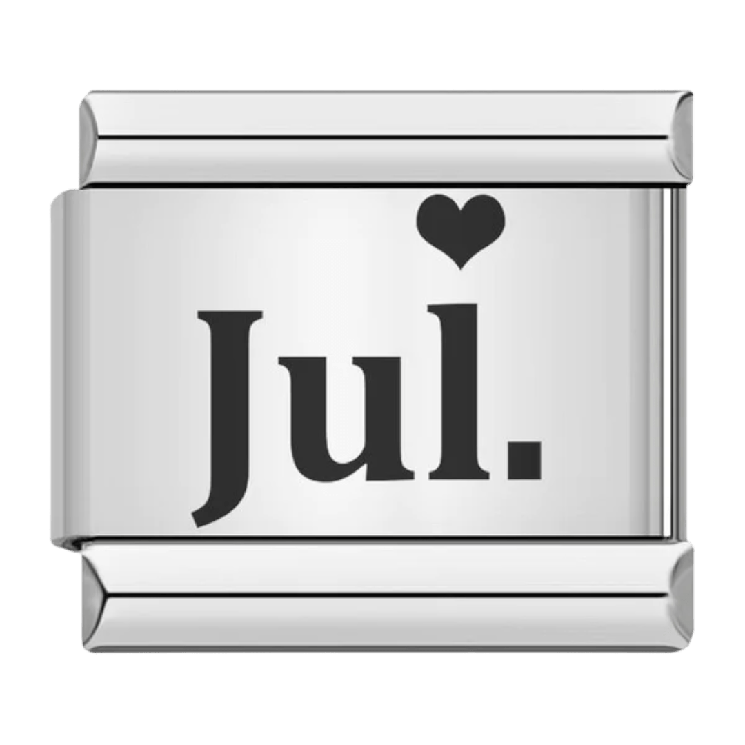July month Jul Italian charm 9mm for Italian charm bracelet