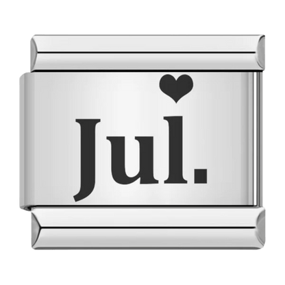 July month Jul Italian charm 9mm for Italian charm bracelet