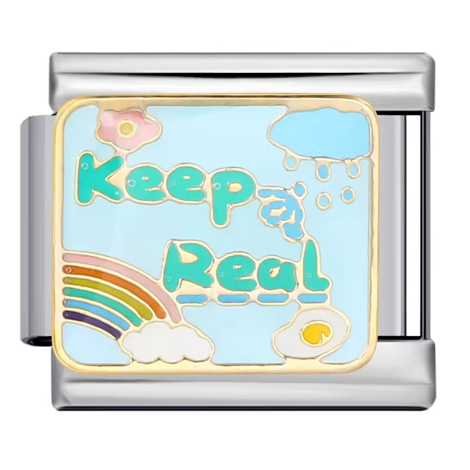 Keep It Real rainbow Italian charm 9mm