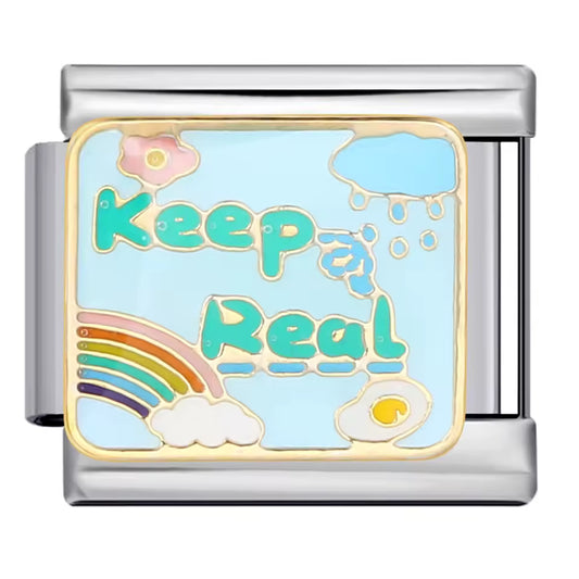 Keep It Real rainbow Italian charm 9mm