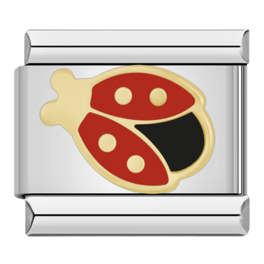 Lady bug 9mm Italian charm by Charmette compatible with all Italian charm bracelets