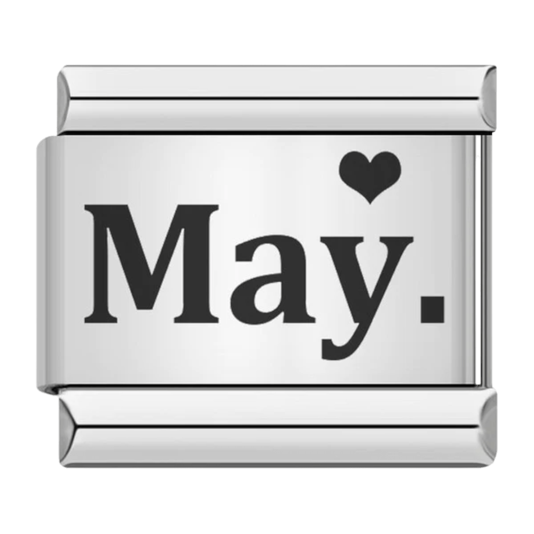 May month May Italian charm 9mm for Italian charm bracelet