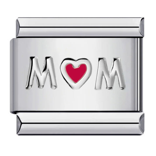 Mom 9mm Italian charm compatible with all Italian charm bracelets