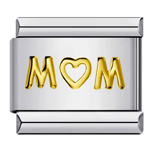 Mom charm compatible with Charmette Italian charm bracelets