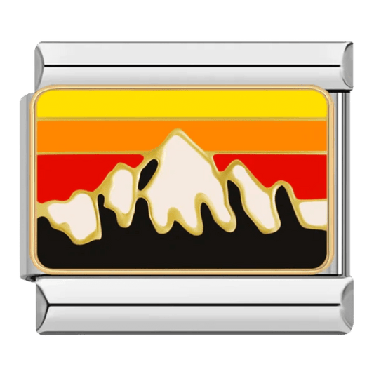 Mountains 9mm Italian charm by Charmette compatible with all Italian charm bracelets
