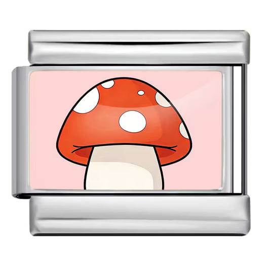 Mushroom Italian charm 9mm
