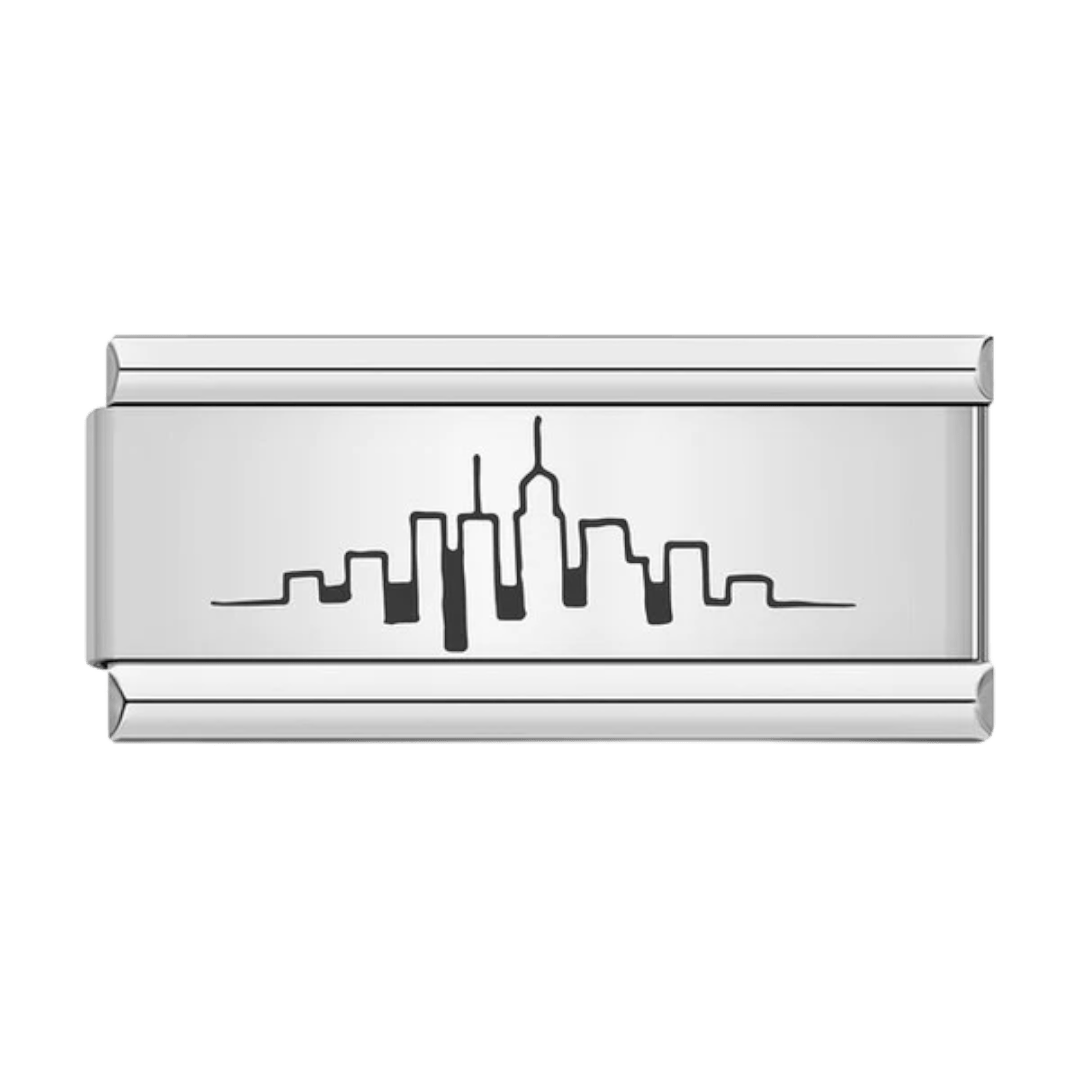 NYC skyline Italian charm 9mm New York skyline charm for Italian charm bracelet