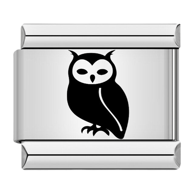 Owl Italian charm 9mm owl charm for Italian charm bracelet