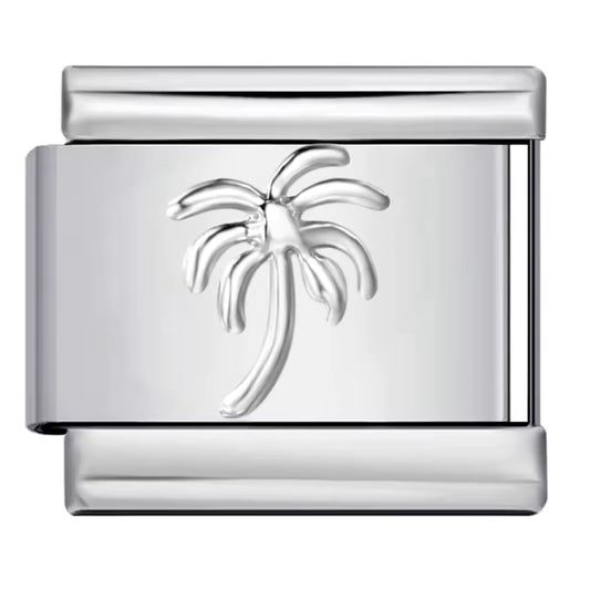 Palm tree tropical Italian charm 9mm